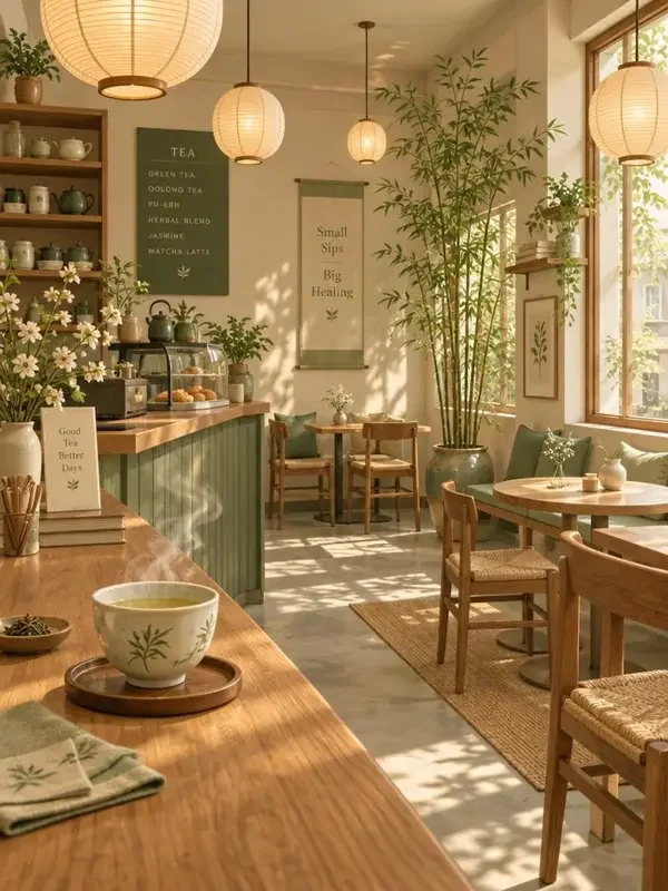 传媒短剧《一杯热茶》封面海报